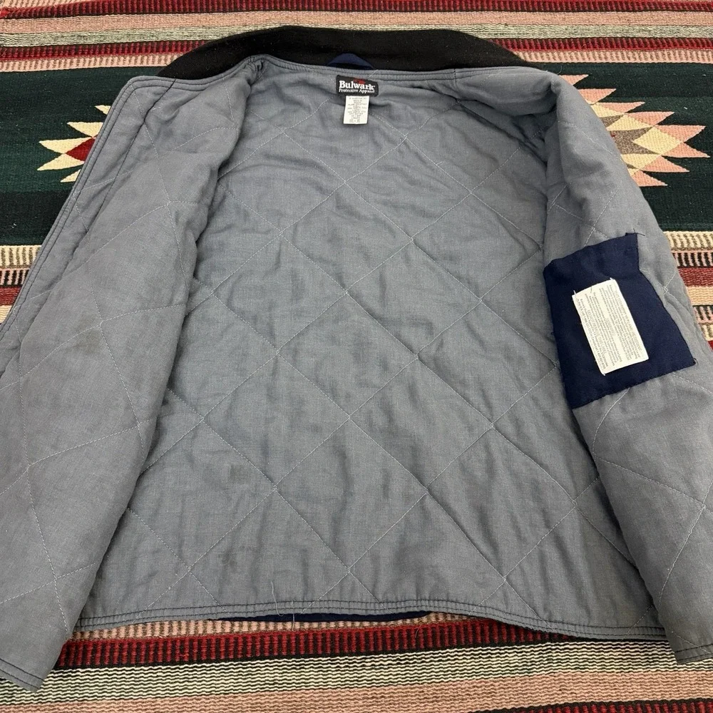 Bulwark‎ FR Vest Mens XXL 2XL Blue Flame Resistant Insulated Nomex Workwear